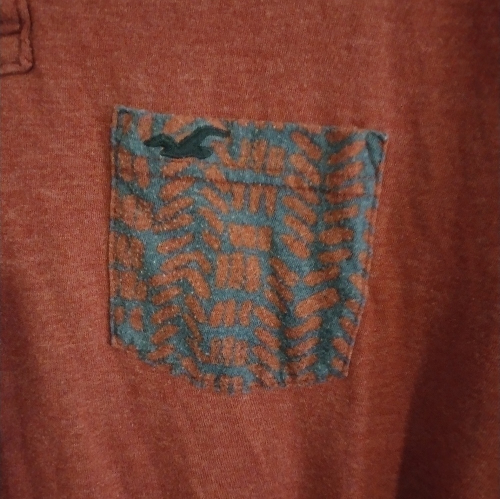 𝅺hollister Polo Shirt Size Medium Color Red - Picture 3 of 5